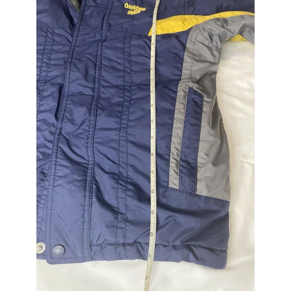 OshKosh B'gosh Boys Size 6 Colorblock Puffer Jacket Full Zip Fleece Lined